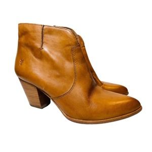 Frye Jennifer Bootie Women size 8.5 Tan Leather